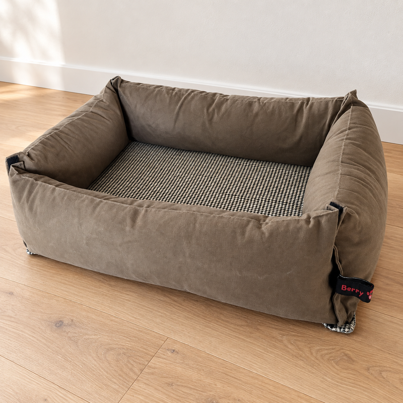 Cuccia BerryPuff Terra Classica completa con quattro lati nocciola