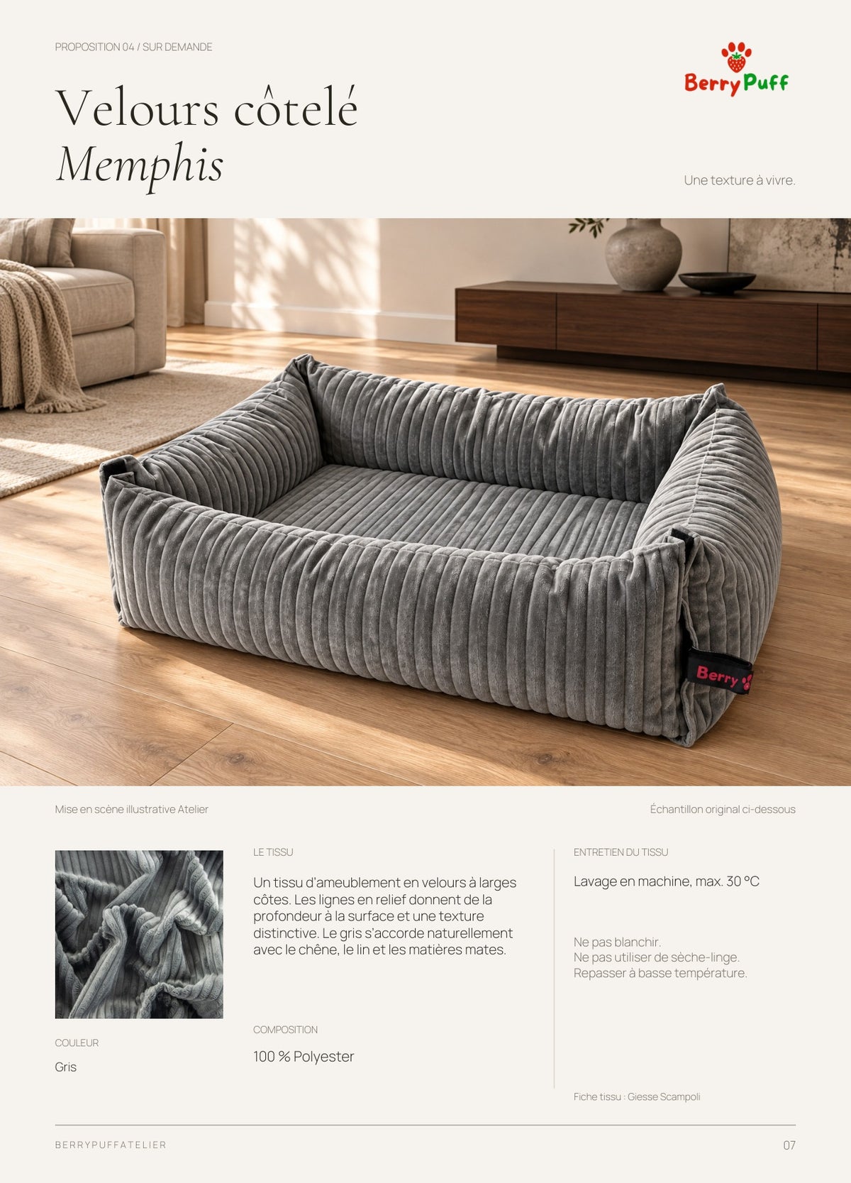 Catalogue de tissus BerryPuff, page 7
