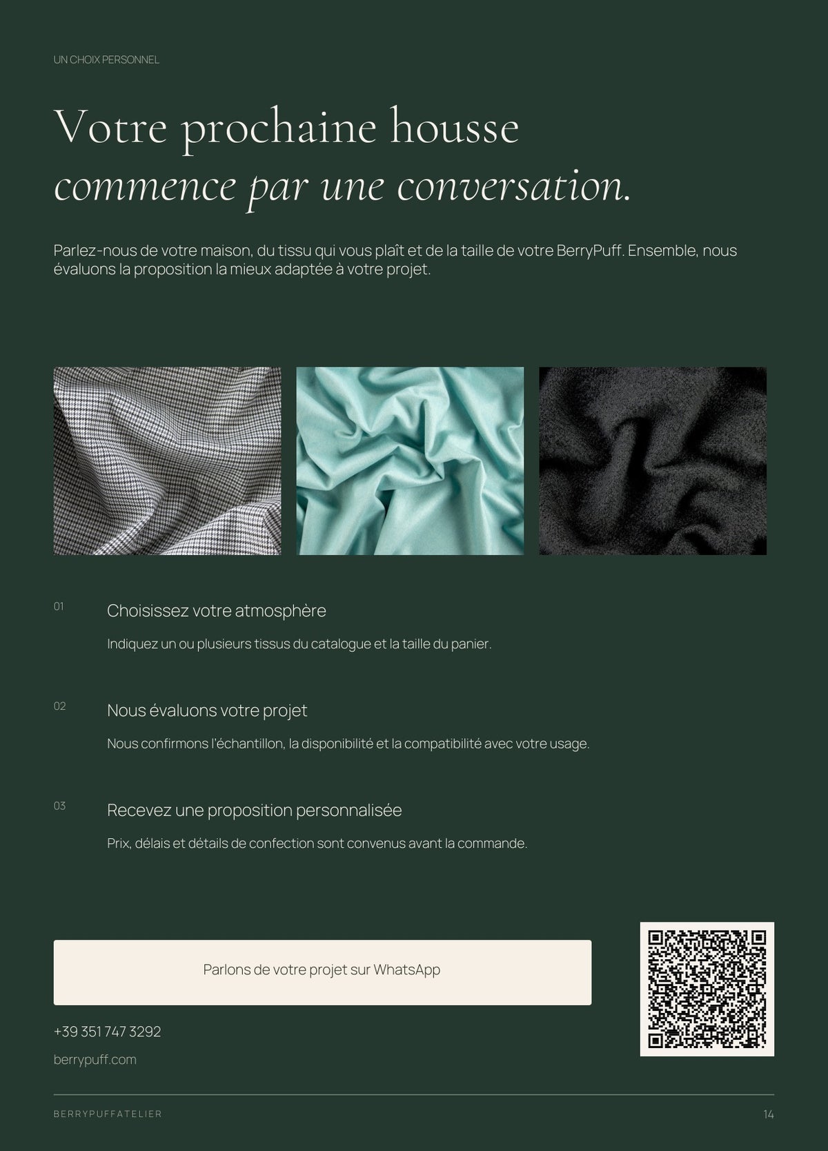 Catalogue de tissus BerryPuff, page 14